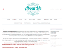 Tablet Screenshot of aboutmegifts.com